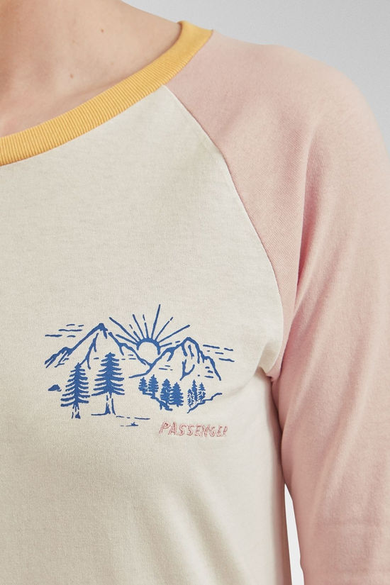 Passenger Womens Riser 2.0 Recycled Cotton Long Sleeve T-Shirt Birch
