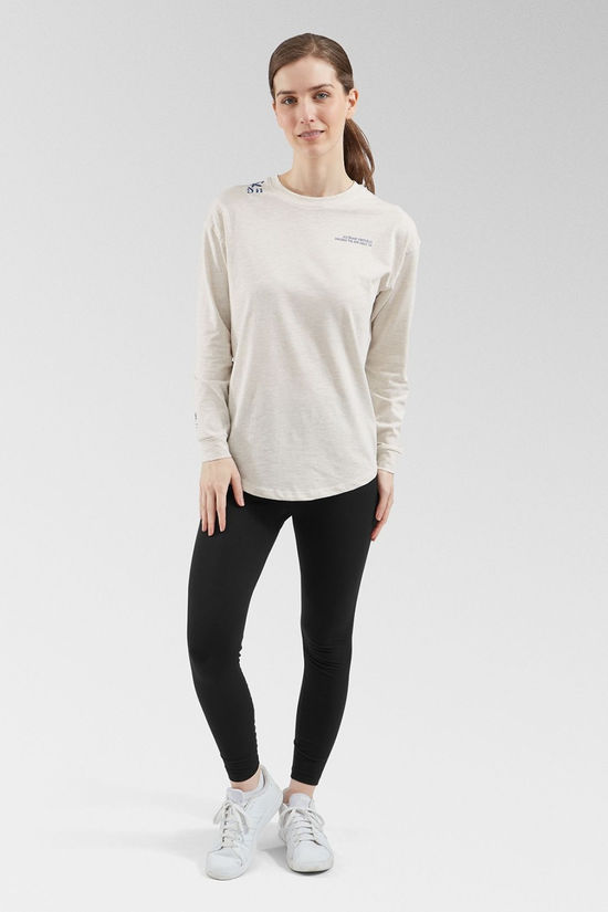 Saltrock Womens Balance Block Long Sleeve T-Shirt Cream