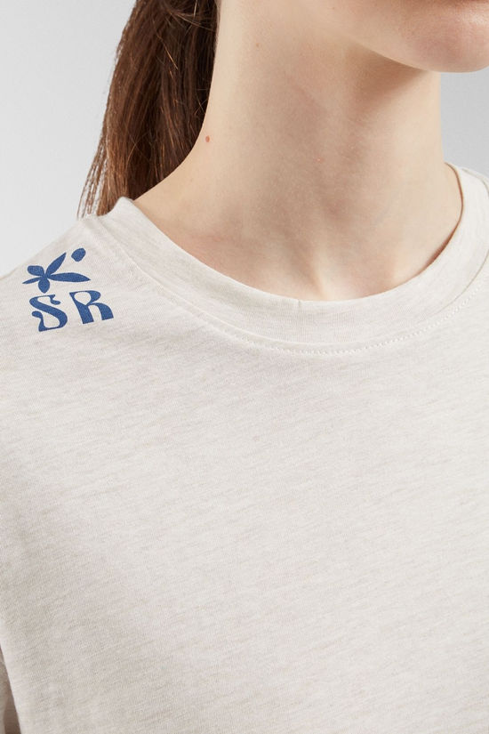 Saltrock Womens Balance Block Long Sleeve T-Shirt Cream