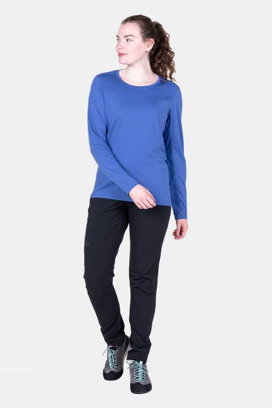 Mountain Equipment Womens Tempi Long Sleeve T-Shirt Vivid Blue