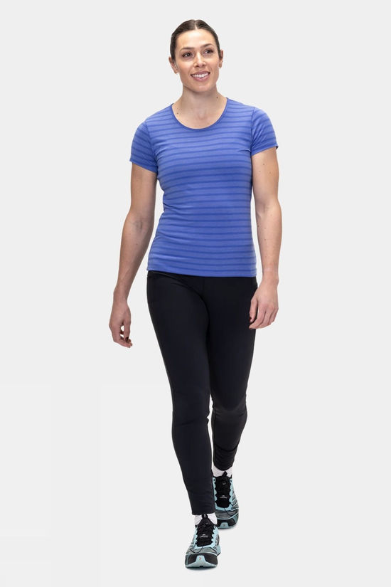 Mountain Equipment Womens Groundup Stripe T-Shirt Vivid Stripe