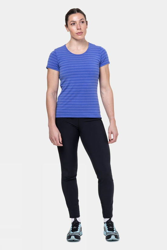Mountain Equipment Womens Groundup Stripe T-Shirt Vivid Stripe