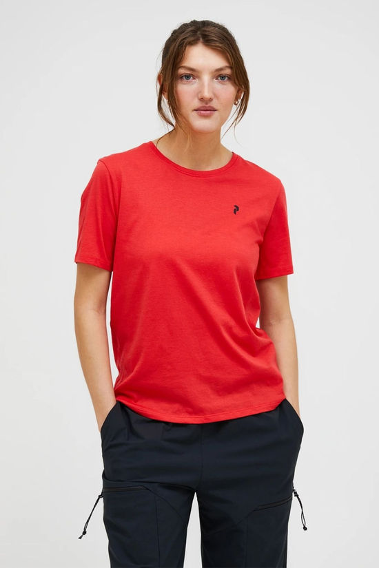 Peak Performance Womens Explore Graphic T-Shirt Brilliant Red