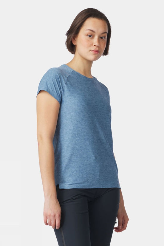 Ayacucho Womens Mountain Technical T-Shirt III Soft Chambray Melange