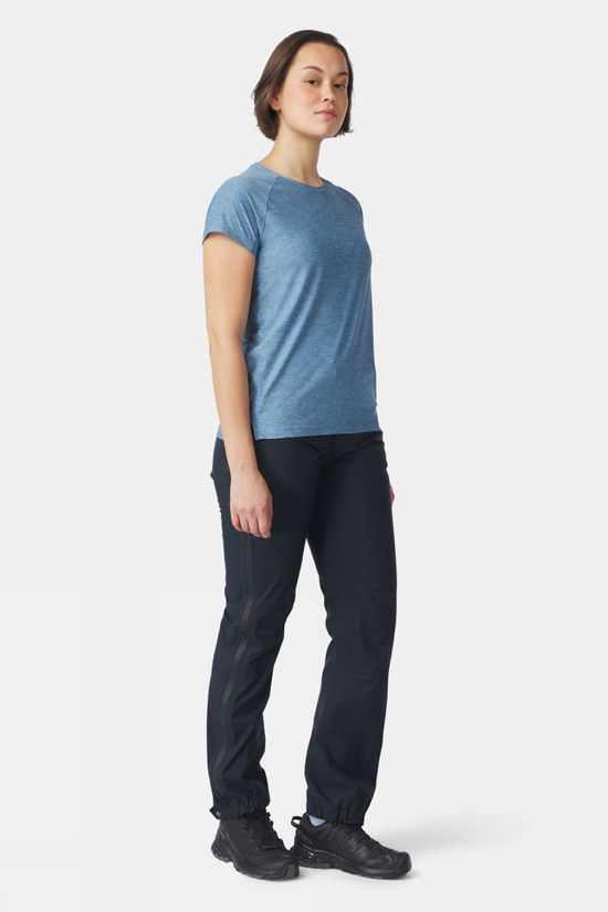 Ayacucho Womens Mountain Technical T-Shirt III Soft Chambray Melange