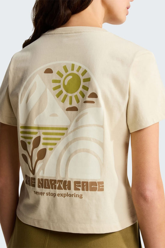 The North Face Womens Sun Regular Cutie Graphic T-Shirt Desert Stone