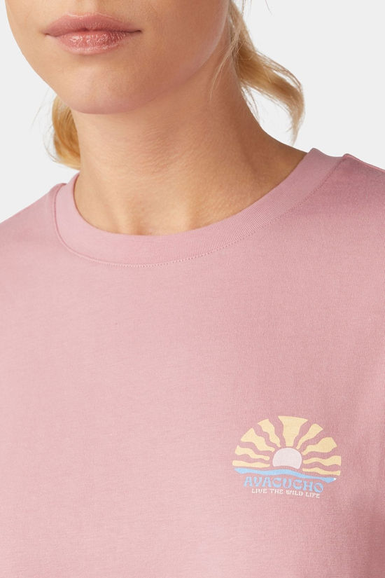 Ayacucho Womens Rock Rose T-Shirt Foxglove