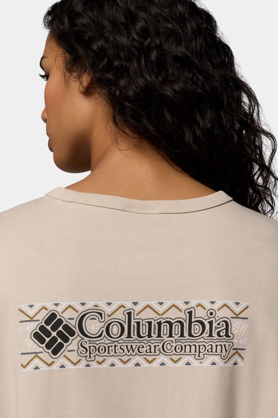 Columbia Womens CSC Heavyweight Graphic T-Shirt Dark Stone, Branded Blanket