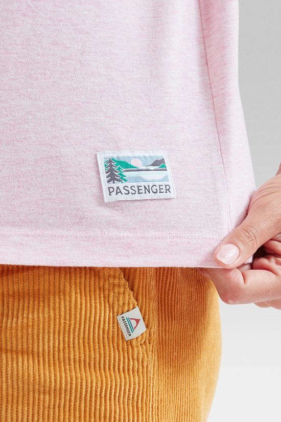 Passenger Womens Legacy T-Shirt Pink Haze Marl