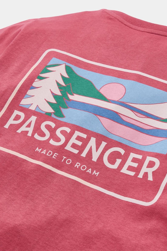 Passenger Womens Roamer Recycled Cotton T-Shirt Garnet