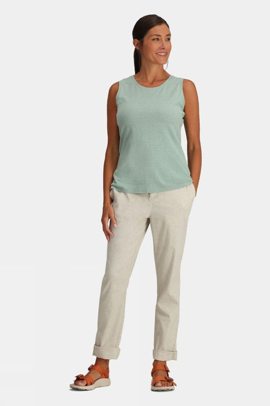 Royal Robbins Womens Vacationer Tank Top Sage Leaf Str