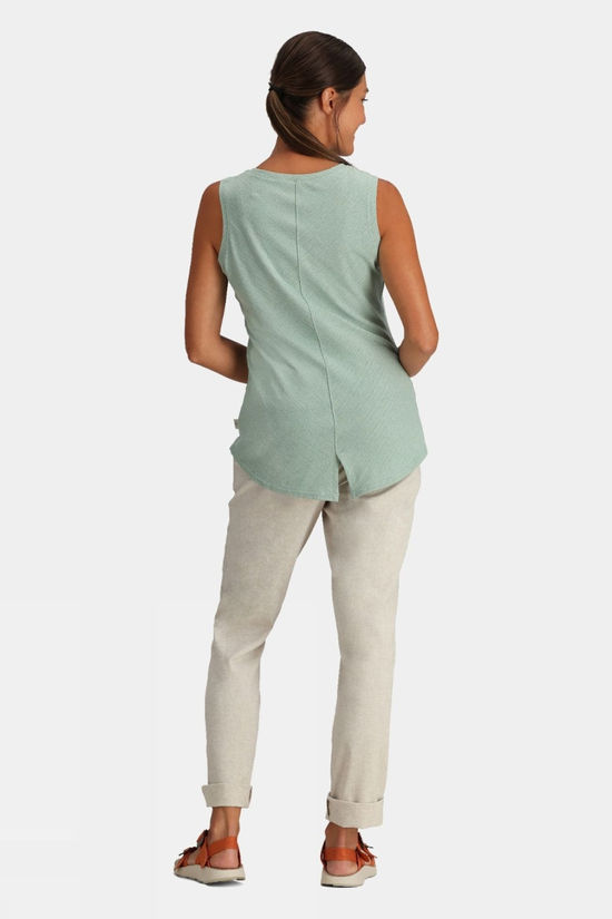 Royal Robbins Womens Vacationer Tank Top Sage Leaf Str