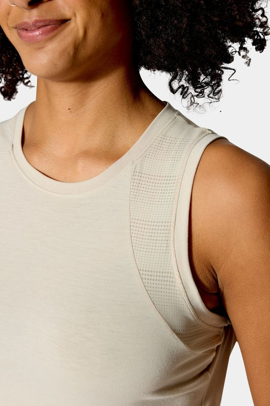 Rab Womens Rivelin Crop Tank Top  Pebble