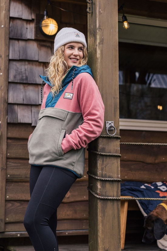 Passenger Womens Alexander Recycled Polar Hooded Fleece Dusty Rose