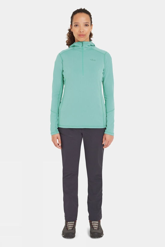 Rab Womens Conduit Hooded Pull-On Fleece Glacier Blue