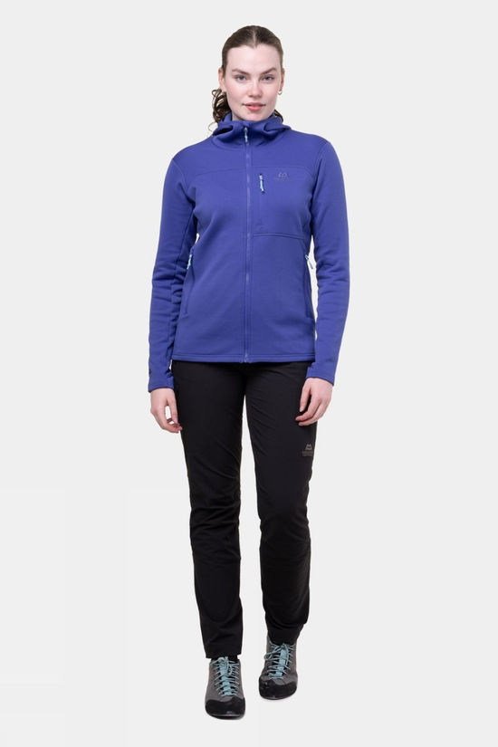 Mountain Equipment Womens Durian Hooded Fleece Jacket Clematis