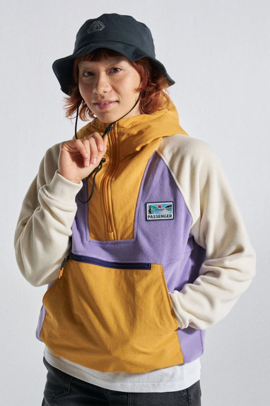 Passenger Womens Alexander Recycled Hooded Polar Fleece Purple Haze