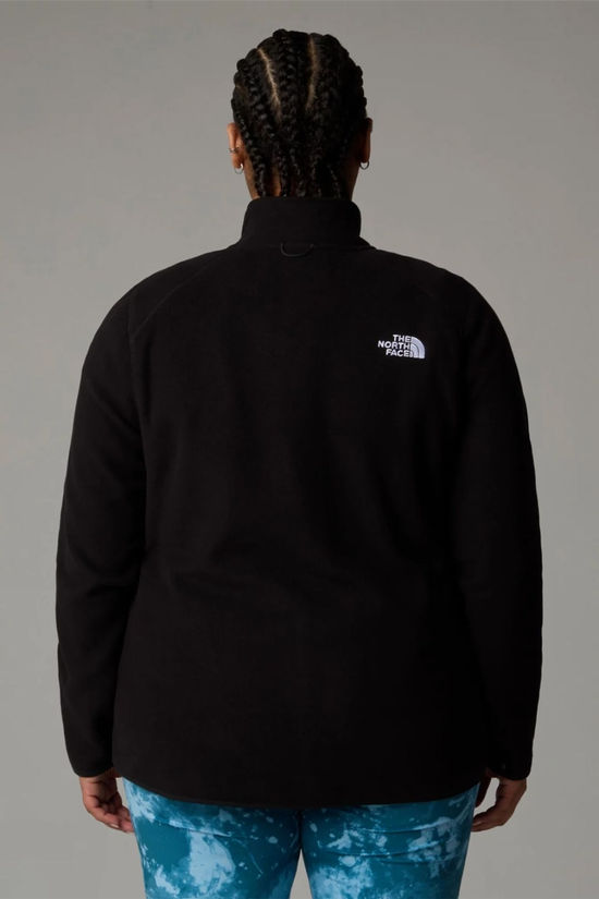 The North Face Womens Plus Size 100 Glacier Full Zip Fleece Jacket Tnf Black-Npf