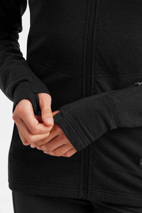 Artilect Womens Quandary Peak Hoodie Fleece Jacket Black