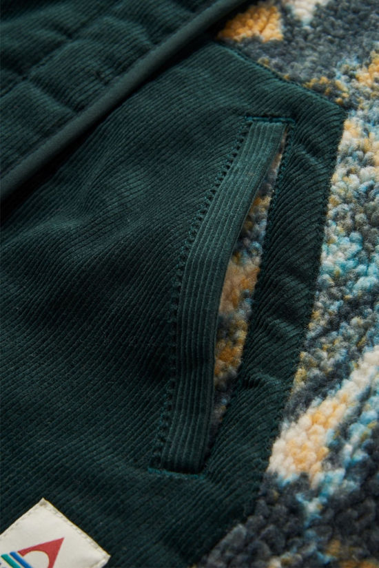 Passenger Womens Clover 2.0 Recycled Sherpa Fleece Frost Dark Fern