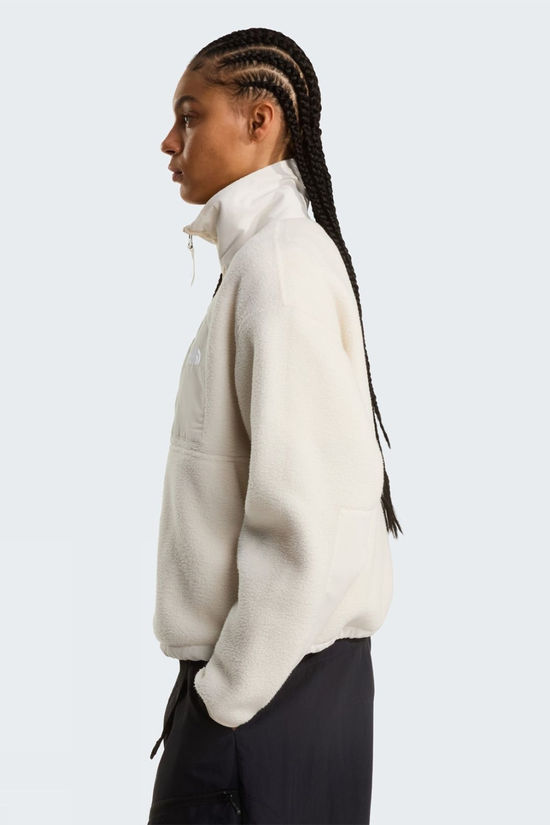 The North Face Womens Yumiori Off Peak Full Zip Fleece Jacket White Dune