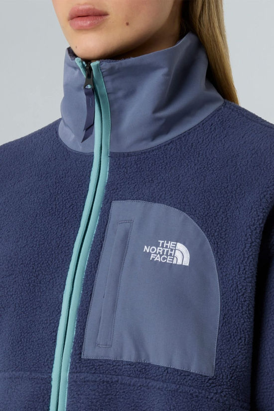 The North Face Womens Yumiori Off Peak Full Zip Fleece Jacket Lunar Blue/Twilight Gal