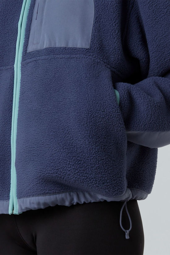 The North Face Womens Yumiori Off Peak Full Zip Fleece Jacket Lunar Blue/Twilight Gal