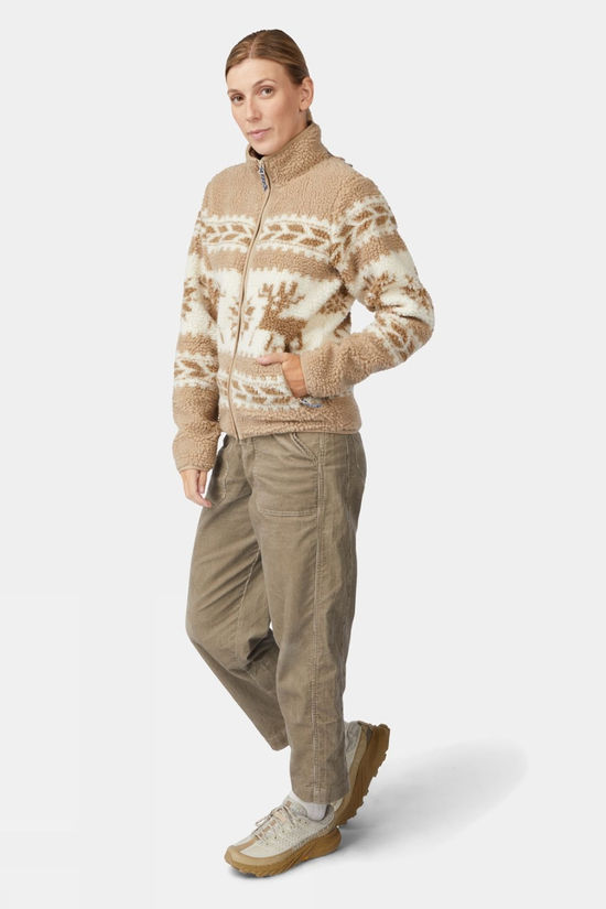Ayacucho Womens Cowichan Full Zip Fleece Fields Of Rye