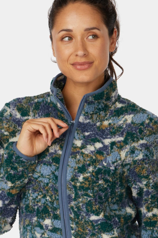 Ayacucho Womens Rydal Jaquard Full Zip Fleece Ecru Jaquard