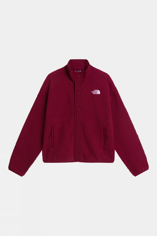 The North Face Womens Cragmont Snap Front Fleece Jacket  Burgundy Crush