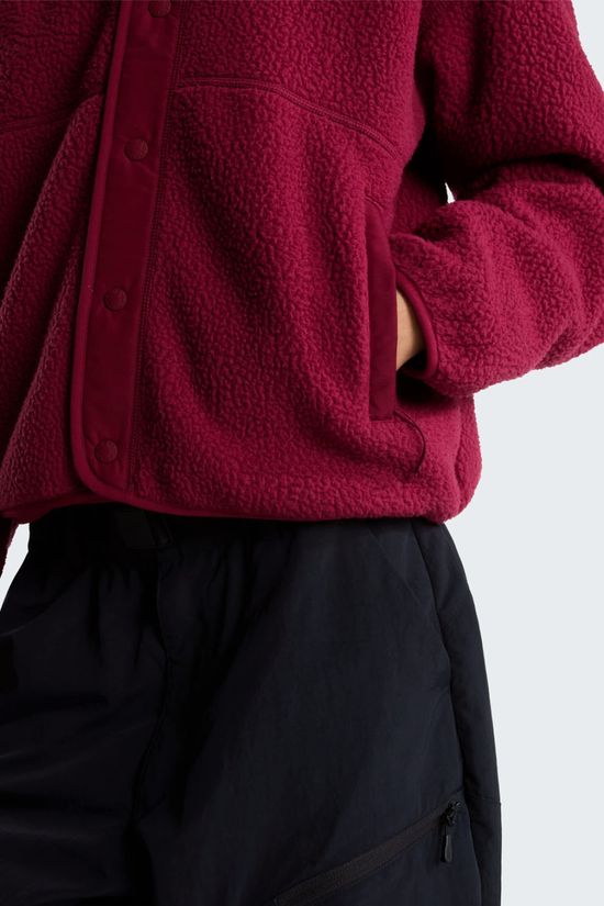 The North Face Womens Cragmont Snap Front Fleece Jacket  Burgundy Crush