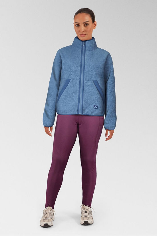 Ayacucho Womens Peniche Sherpa Jacket  Coronet Blue