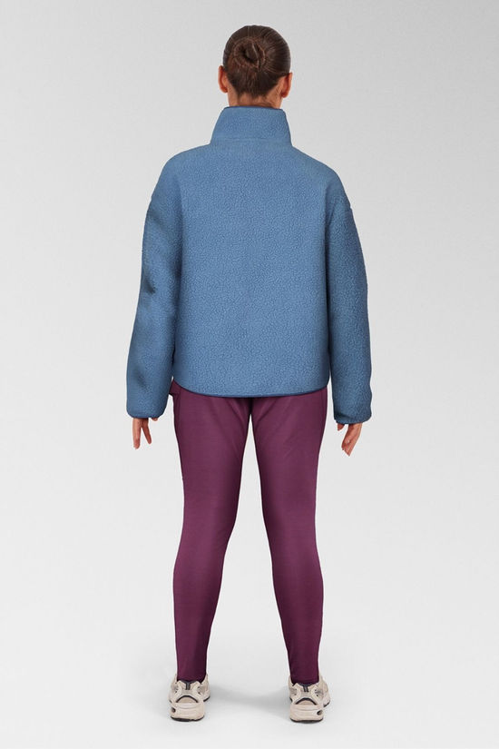 Ayacucho Womens Peniche Sherpa Jacket  Coronet Blue