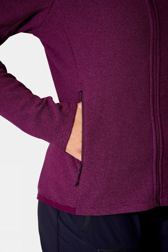 Rab Womens Stavel Hoody Fleece Jacket  Mulberry