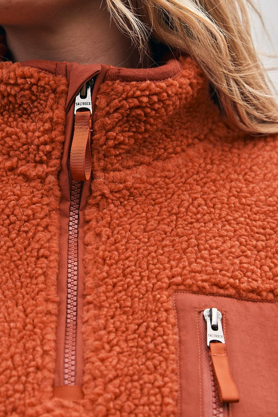 Saltrock Womens Zella Half Zip Fleece Chilli