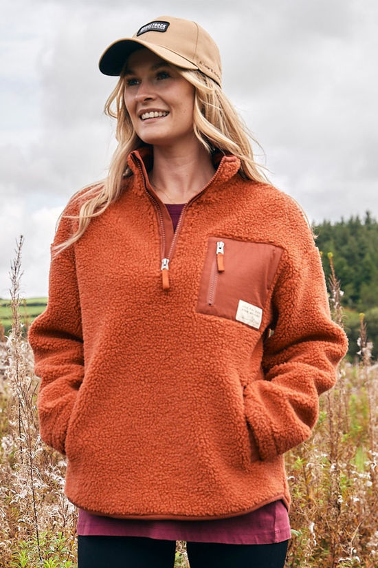 Saltrock Womens Zella Half Zip Fleece Chilli