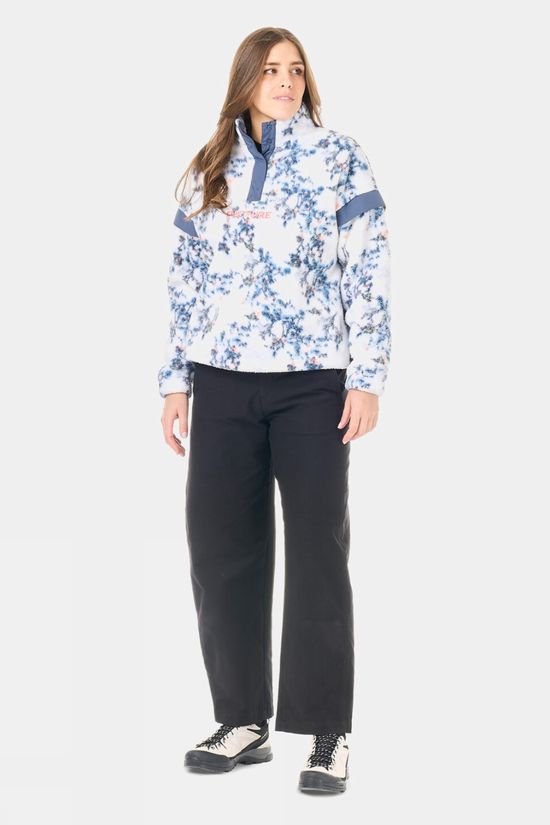 Picture Womens Velora Printed Half Snap Fleece Schrubby Print