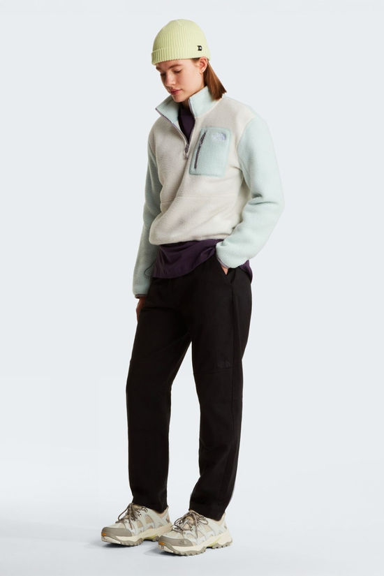 The North Face Womens Yumiori Quarter Zip Fleece  White Dune/Opal Frost/T