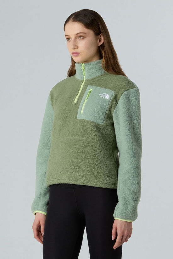 The North Face Womens Yumiori Quarter Zip Fleece  Bark Mist/Slate Moss/As