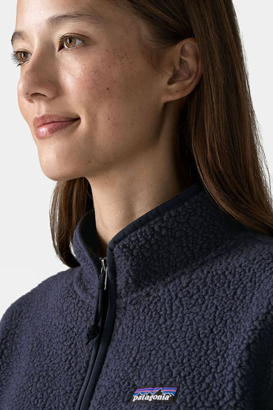 Patagonia Womens Retro Pile Marsupial Fleece Sunken Blue