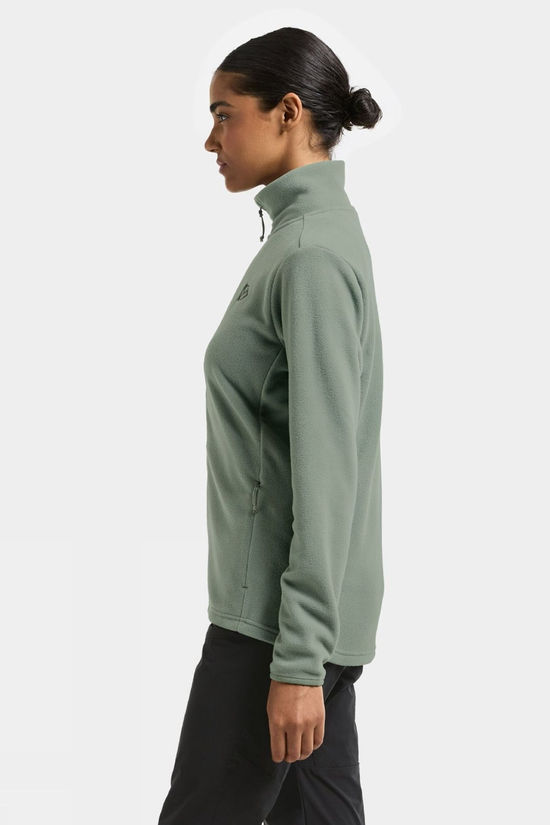 Didriksons Womens Viona Full Zip Fleece Jacket Light Moss