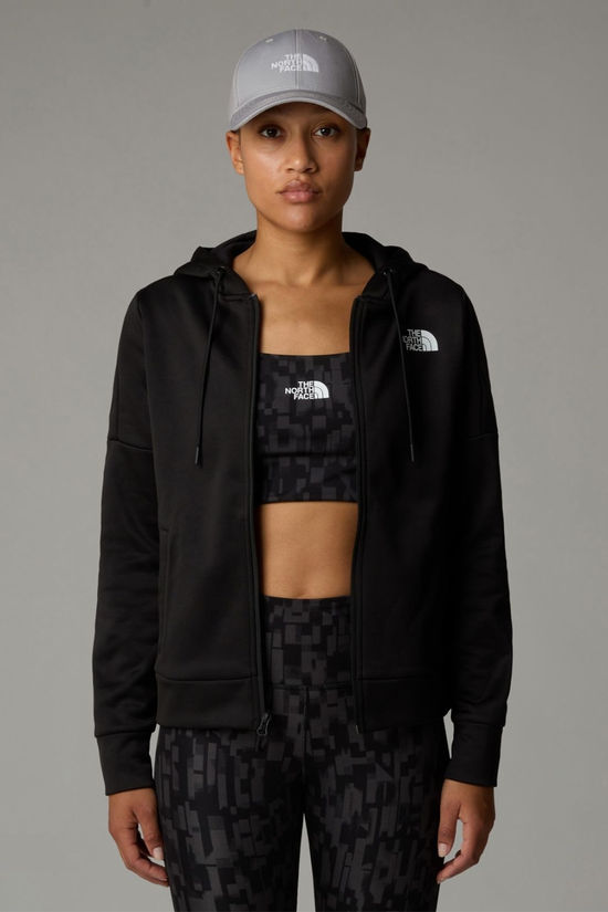 The North Face Womens Reaxion Full Zip Hoodie Fleece Jacket Tnf Black-Npf