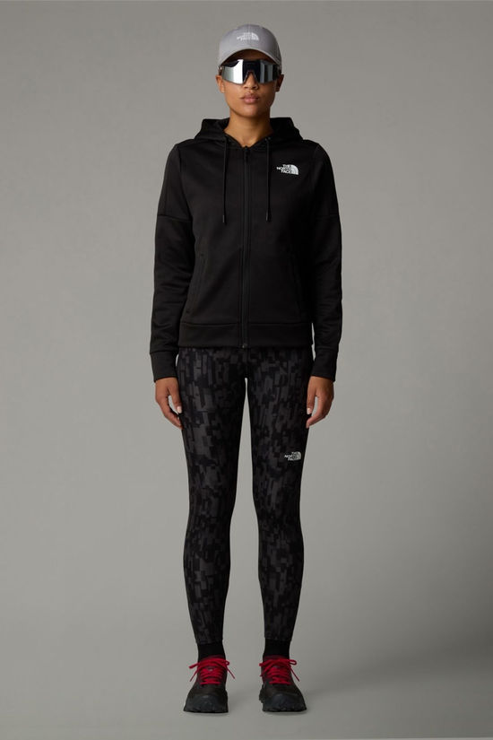 The North Face Womens Reaxion Full Zip Hoodie Fleece Jacket Tnf Black-Npf