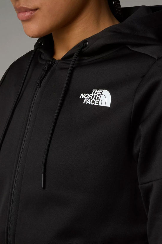 The North Face Womens Reaxion Full Zip Hoodie Fleece Jacket Tnf Black-Npf
