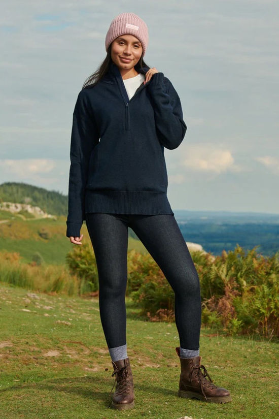 Acai Womens Windchaser Sweater Midnight Blue