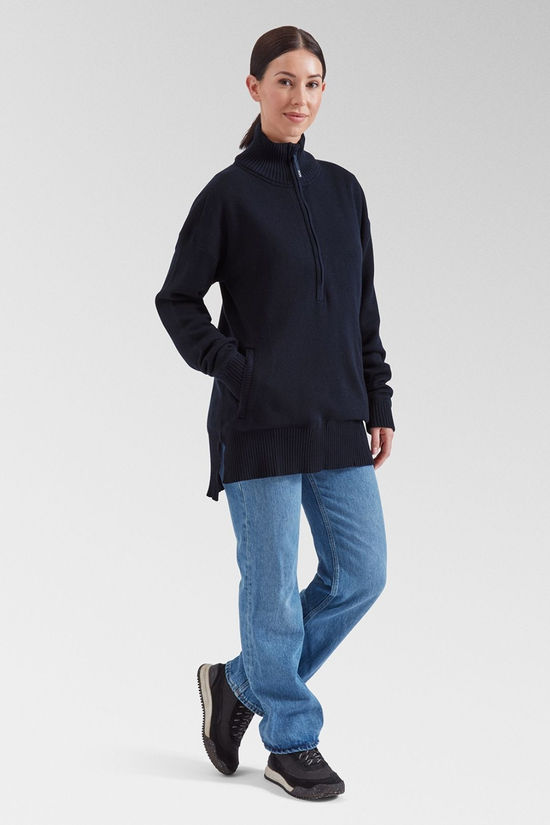 Acai Womens Windchaser Sweater Midnight Blue
