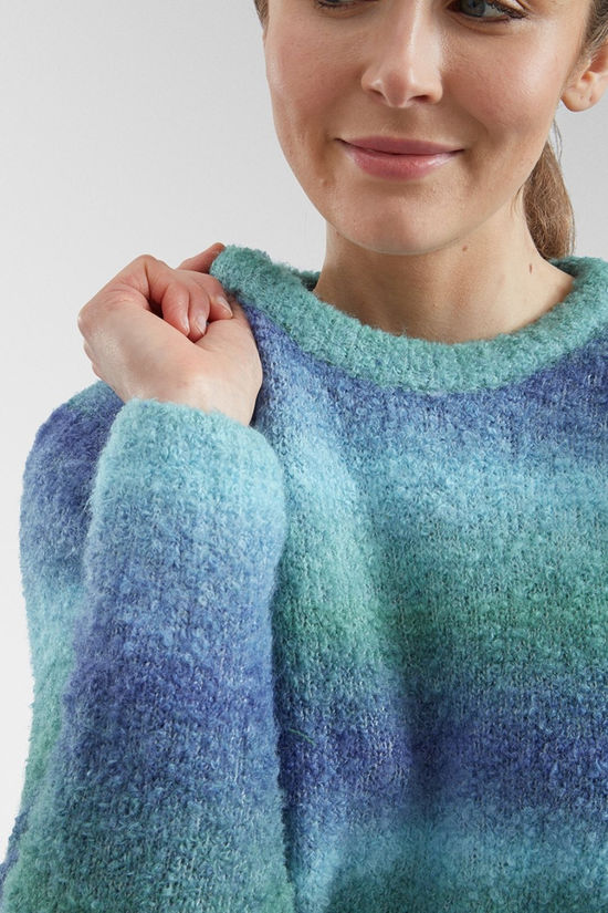 Saltrock Womens Bowden Boucle Knit Jumper Blue