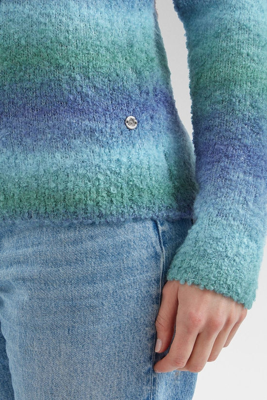 Saltrock Womens Bowden Boucle Knit Jumper Blue