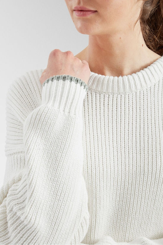 Passenger Womens Gondwana Classic Knitted Jumper Off White