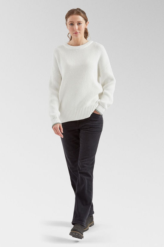 Passenger Womens Gondwana Classic Knitted Jumper Off White